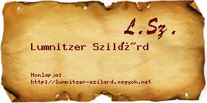 Lumnitzer Szilárd névjegykártya